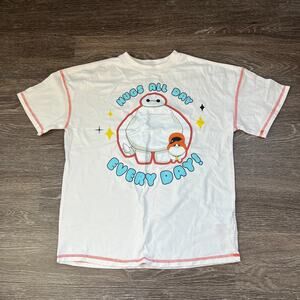 Disney Big Hero 6 Baymax and Mochi Hugs All Day Every Day! 100% Cotton Tee Sz XS